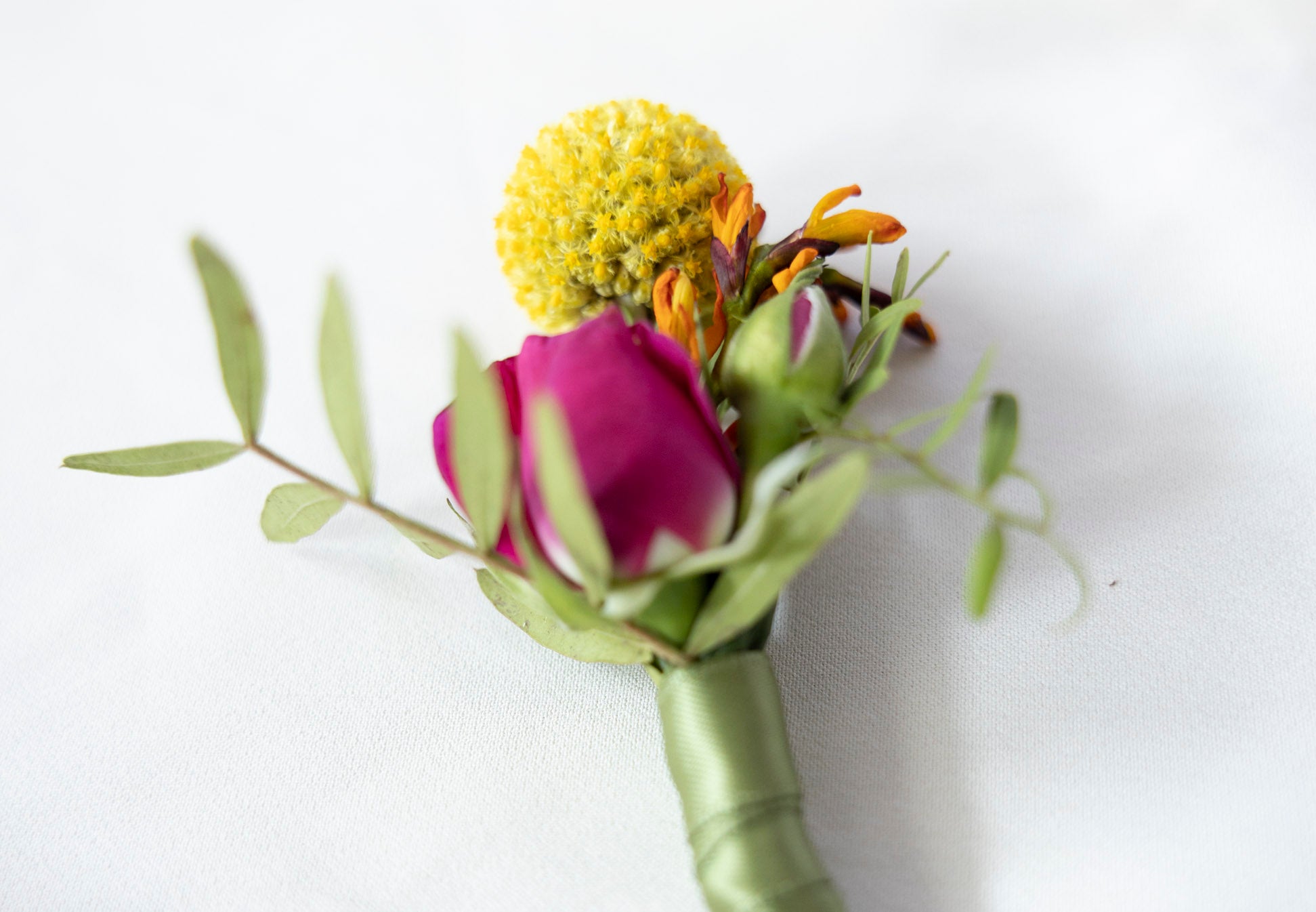 Boutonnière in Hidcote Brights