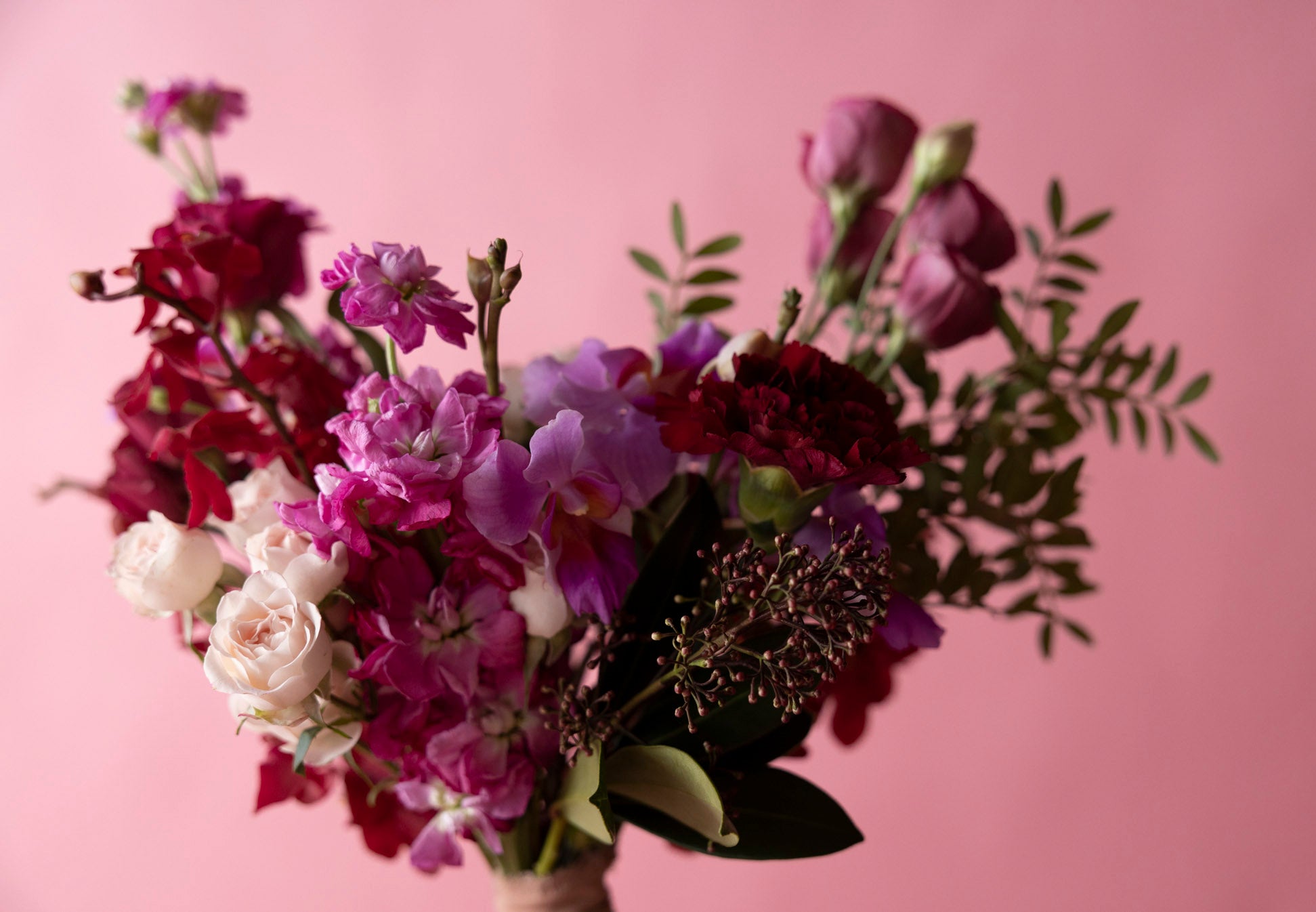 Bridesmaids' Bouquet in Hampton Court Reds