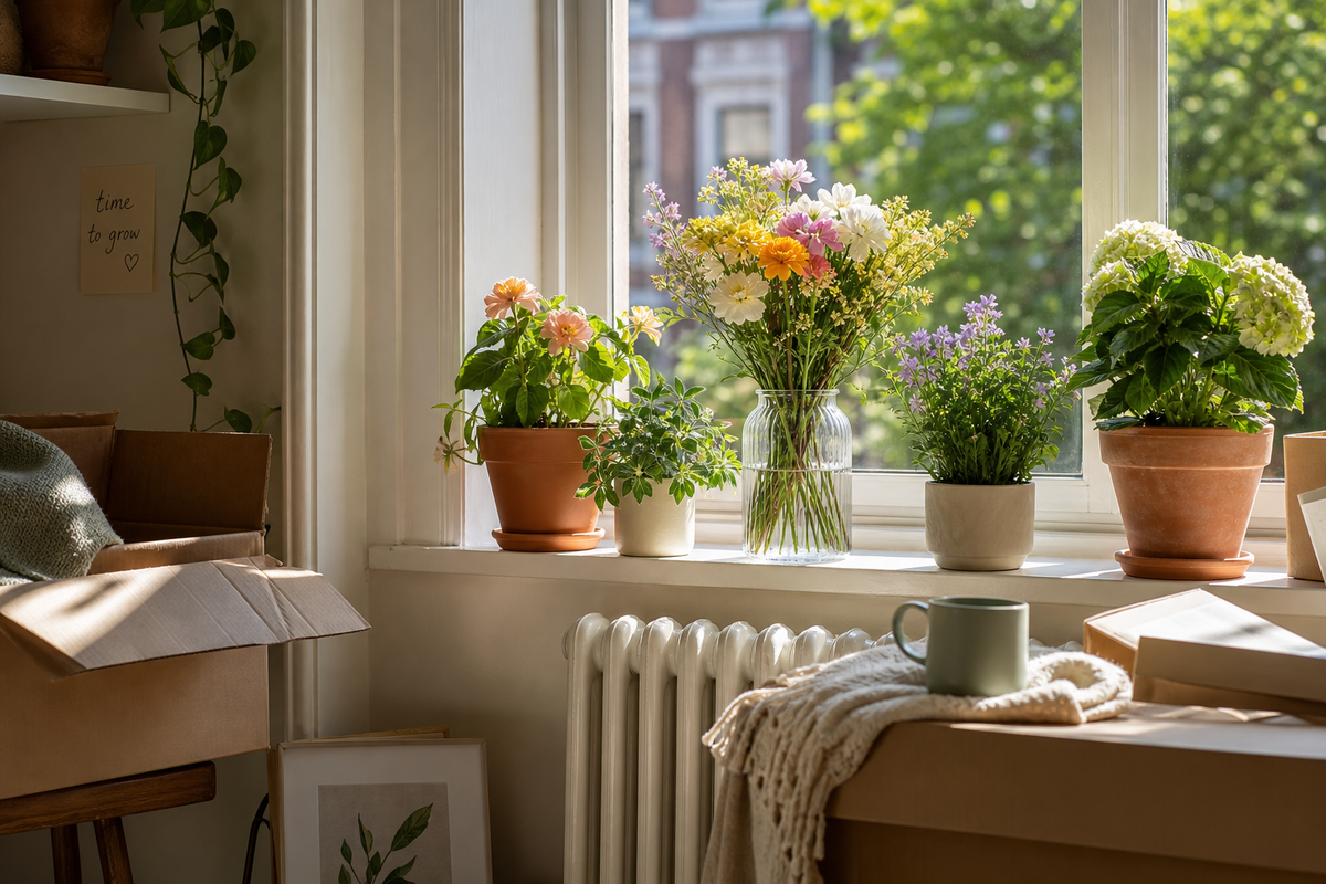 Flowers that make a new house feel like home from day one