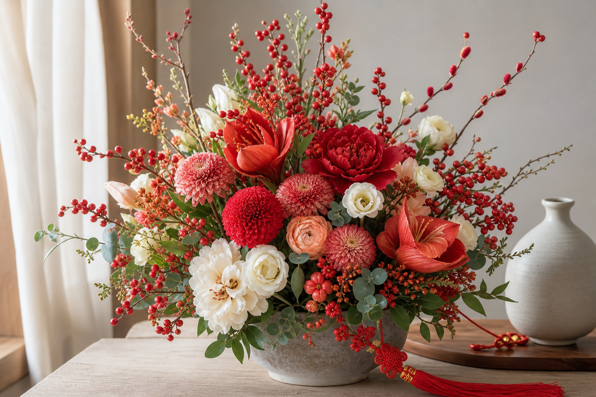 Fresh Chinese New Year flowers, curated for the season