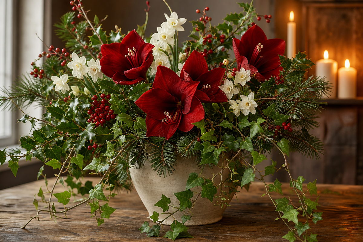 Holiday florals that feel as alive as the season itself