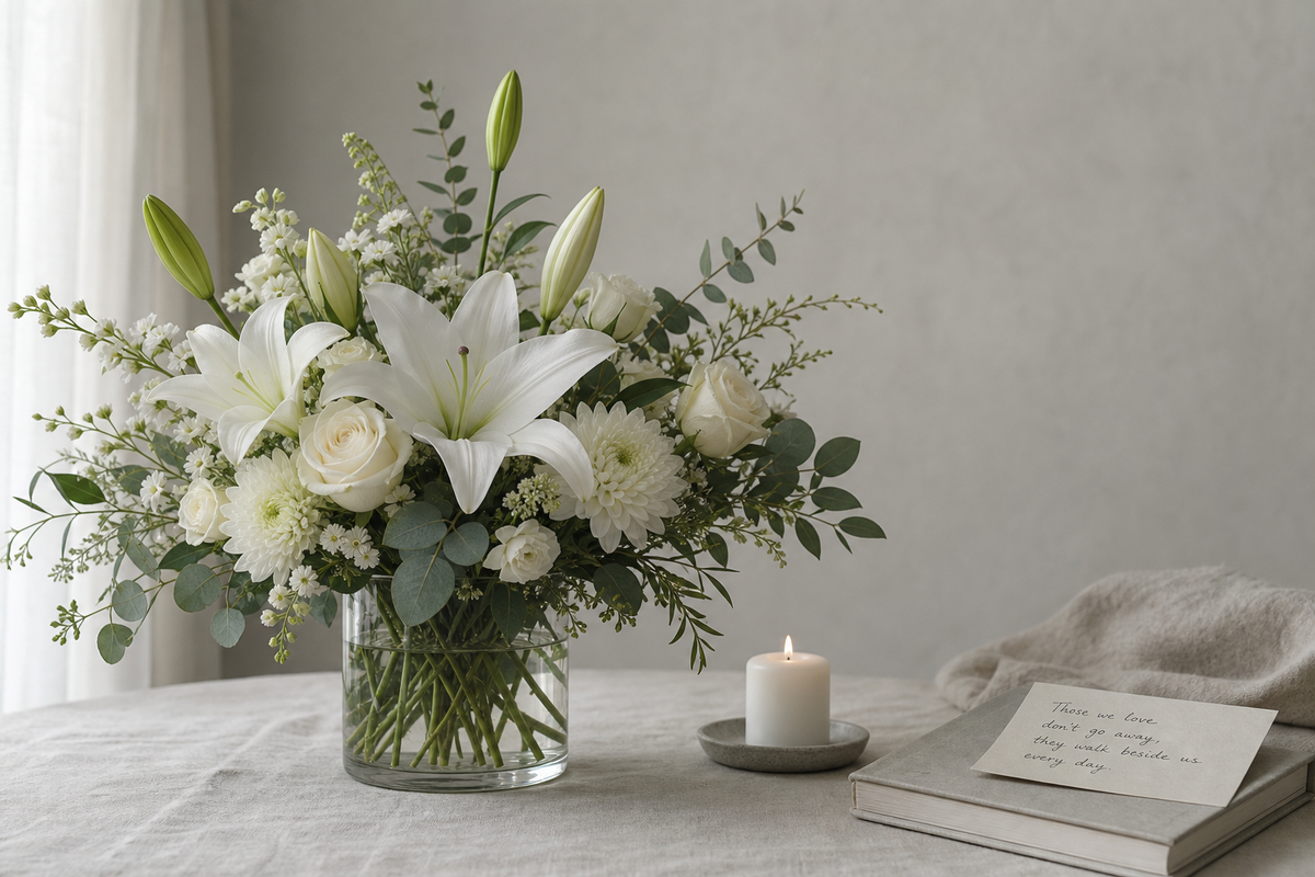 Sending condolence flowers that offer comfort when words fall short