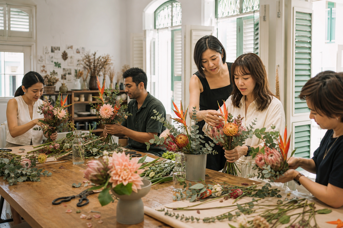 Floral workshops that teach you to see flowers differently