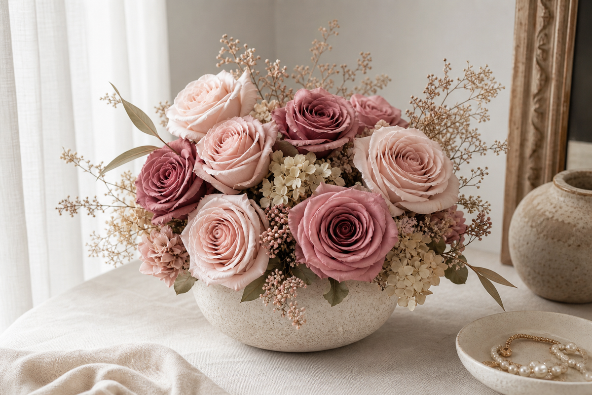 Preserved flowers that last long after the moment passes