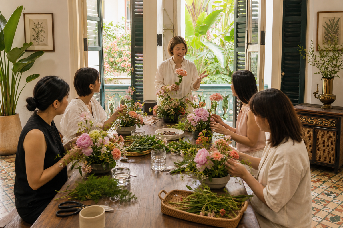 Private floral workshops shaped around your group