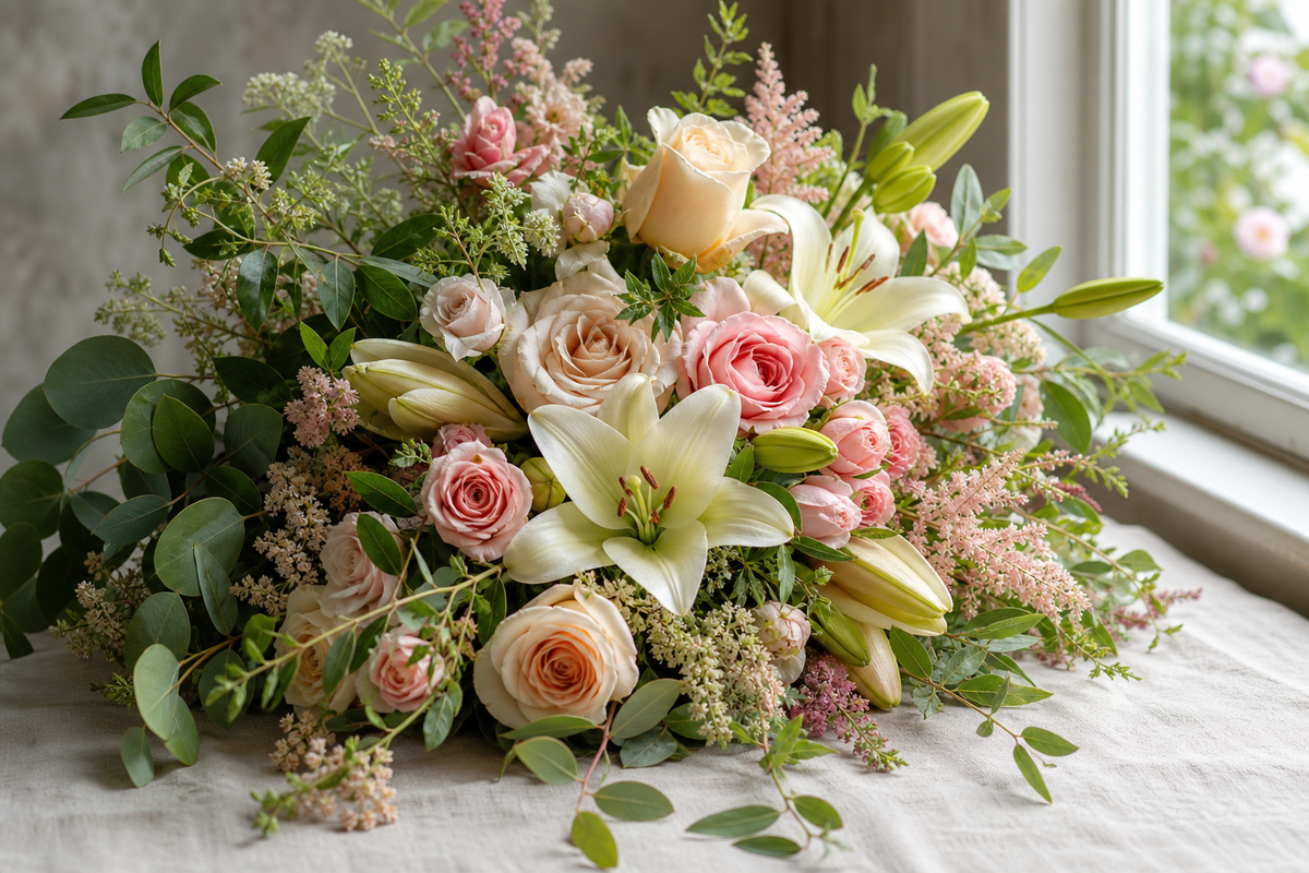 Two classic blooms, one arrangement worth giving