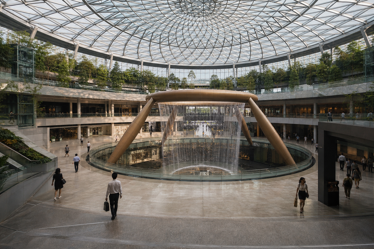 Suntec City, met with flowers that feel genuinely considered