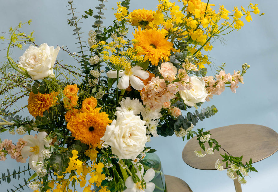 Marshmallow Yellow | Spring Flower Arrangement in Singapore by Charlotte Puxley Flowers