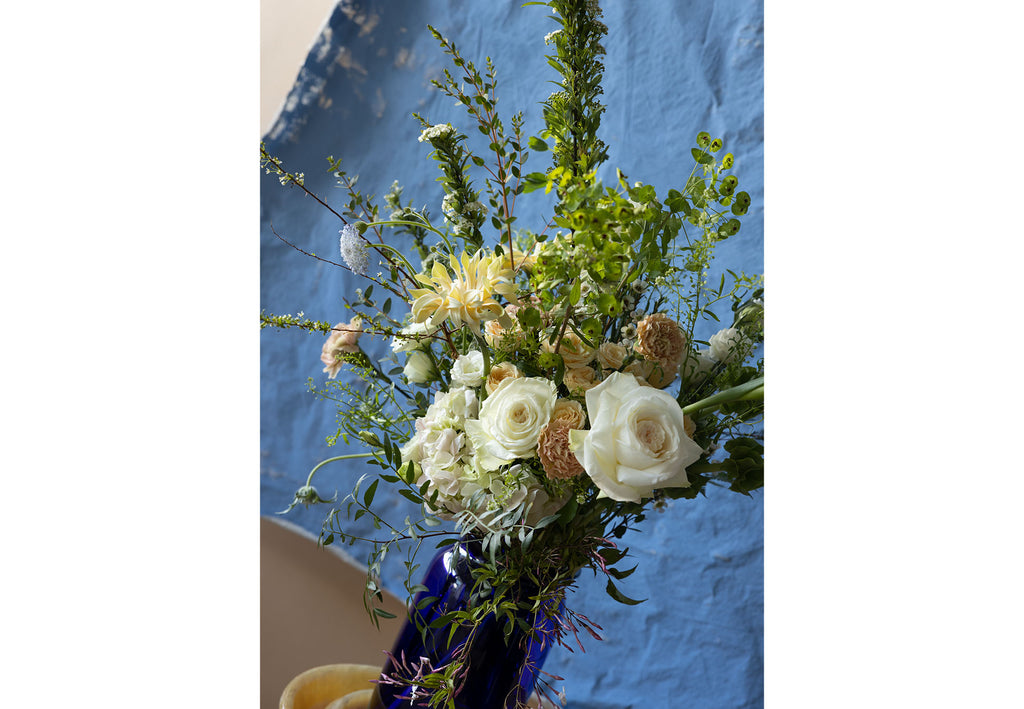 Garden Inspired floral arrangement by Charlotte Puxley Flowers based in Singapore, available for same day delivery.
