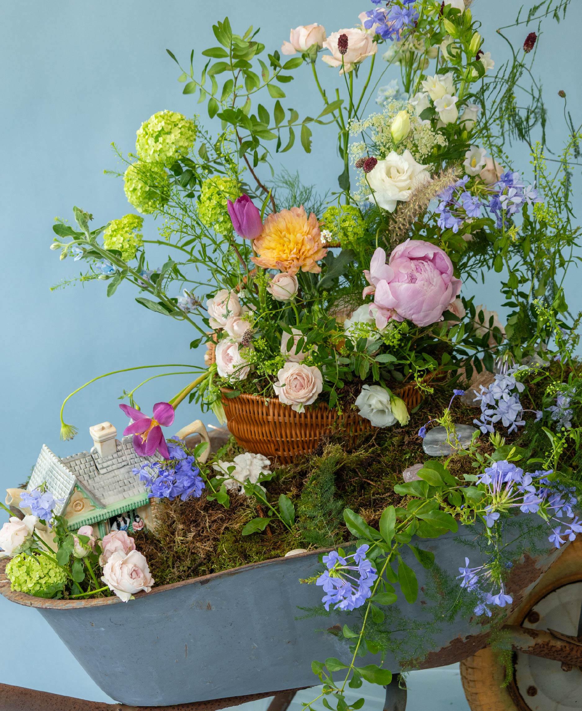 Summer Floral Workshop: Basket Arrangement | Charlotte Puxley
