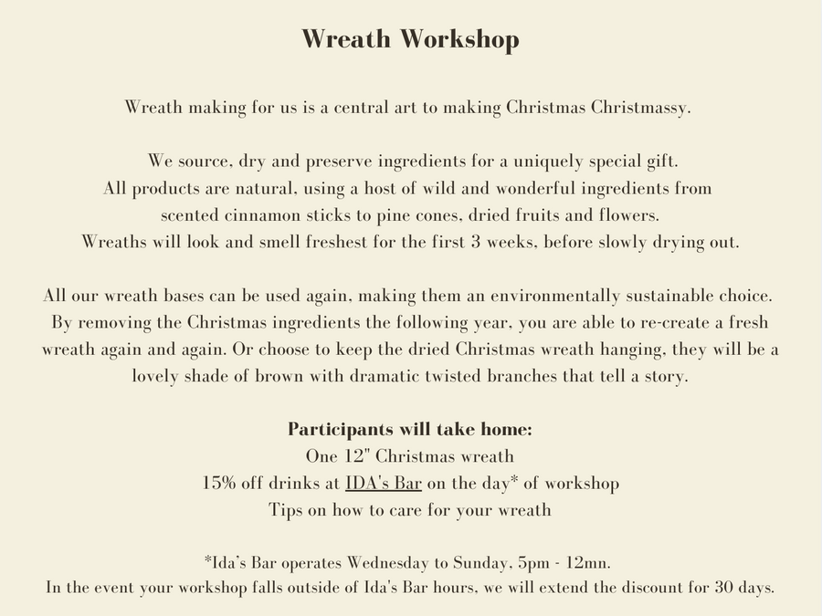 Private Christmas Wreath Making Workshop