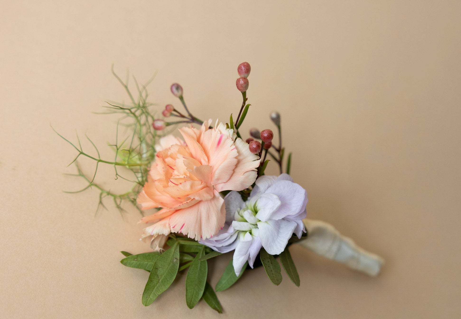 Boutonnière in Great Dixter Pastels
