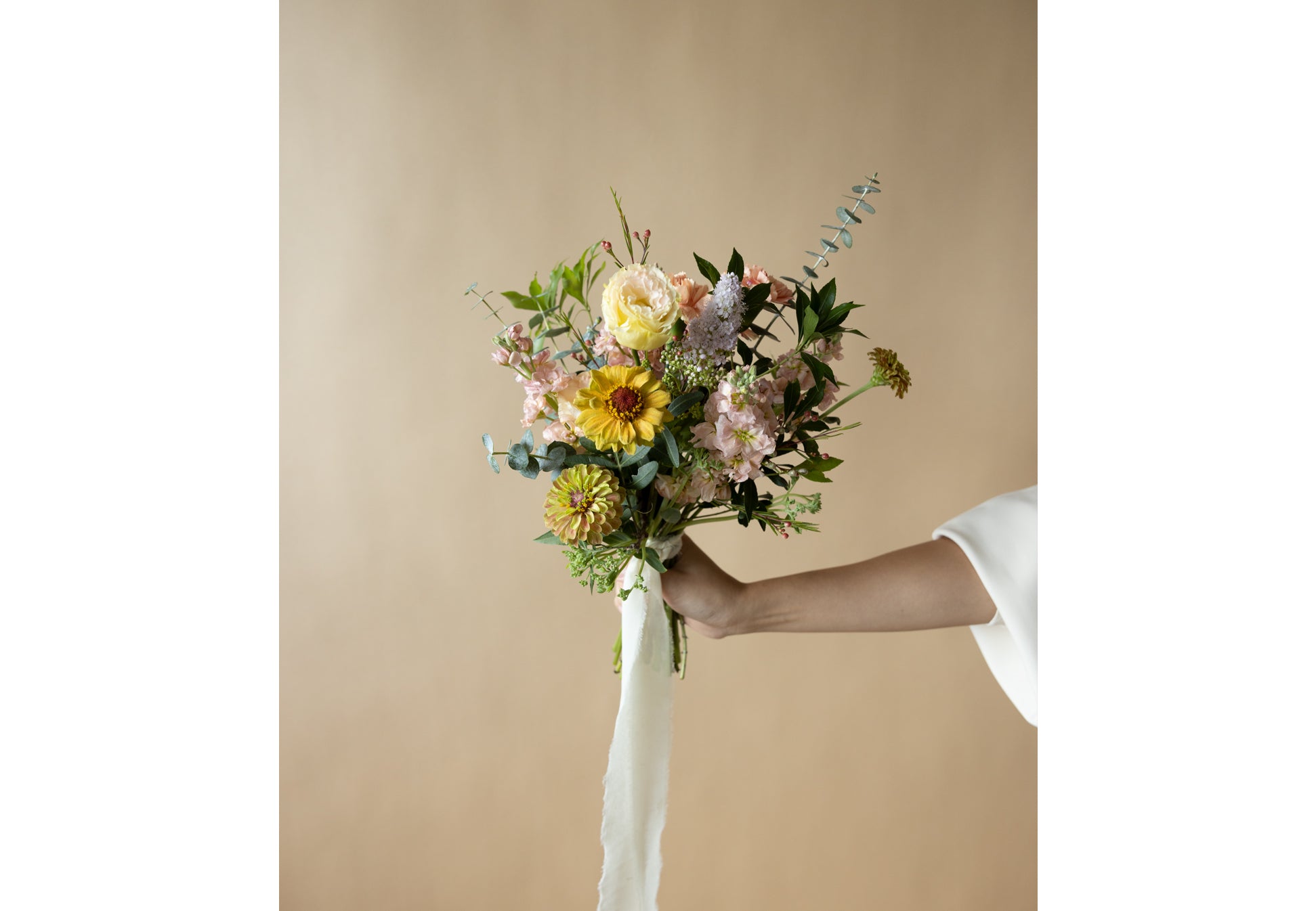 A Bridesmaids' Bouquet in Great Dixter Pastels