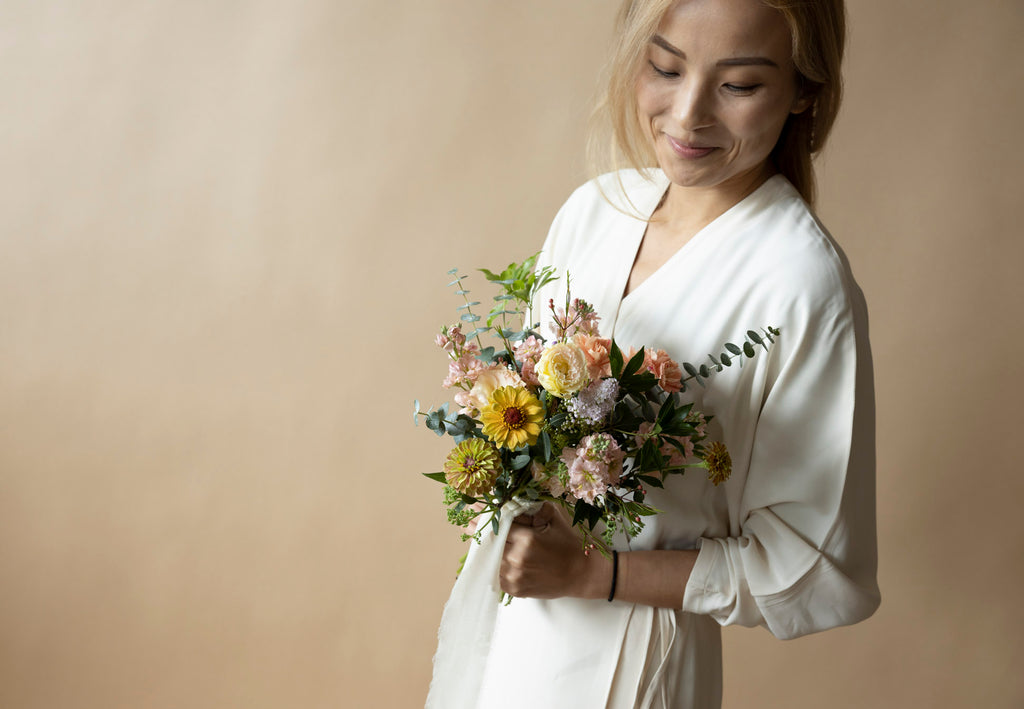 Bridesmaids' Bouquet in Great Dixter Pastels by Charlotte Puxley Flowers