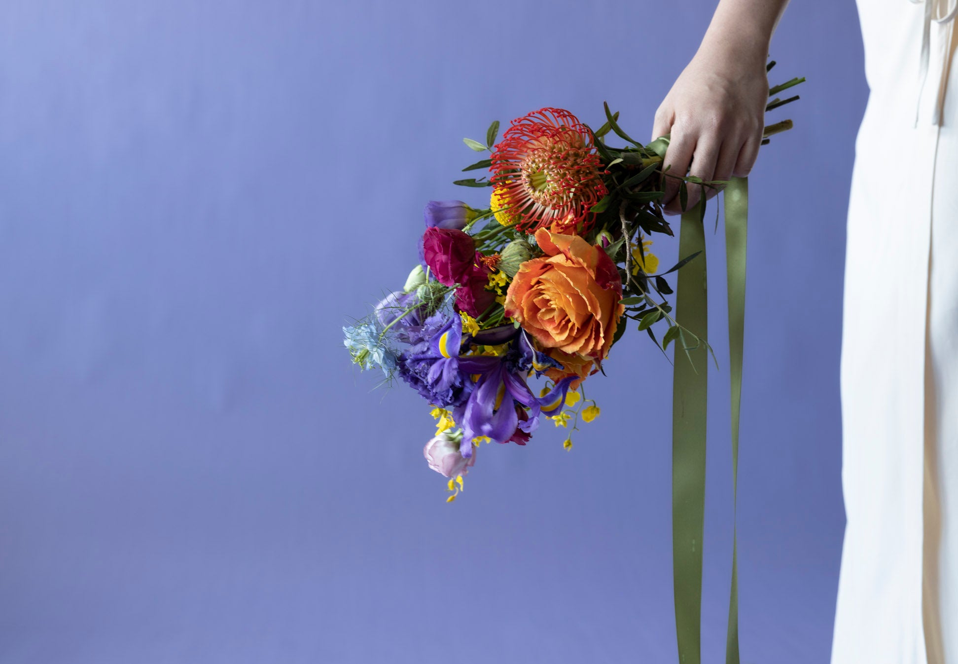 A Bridesmaids' Bouquet in Hidcote Brights