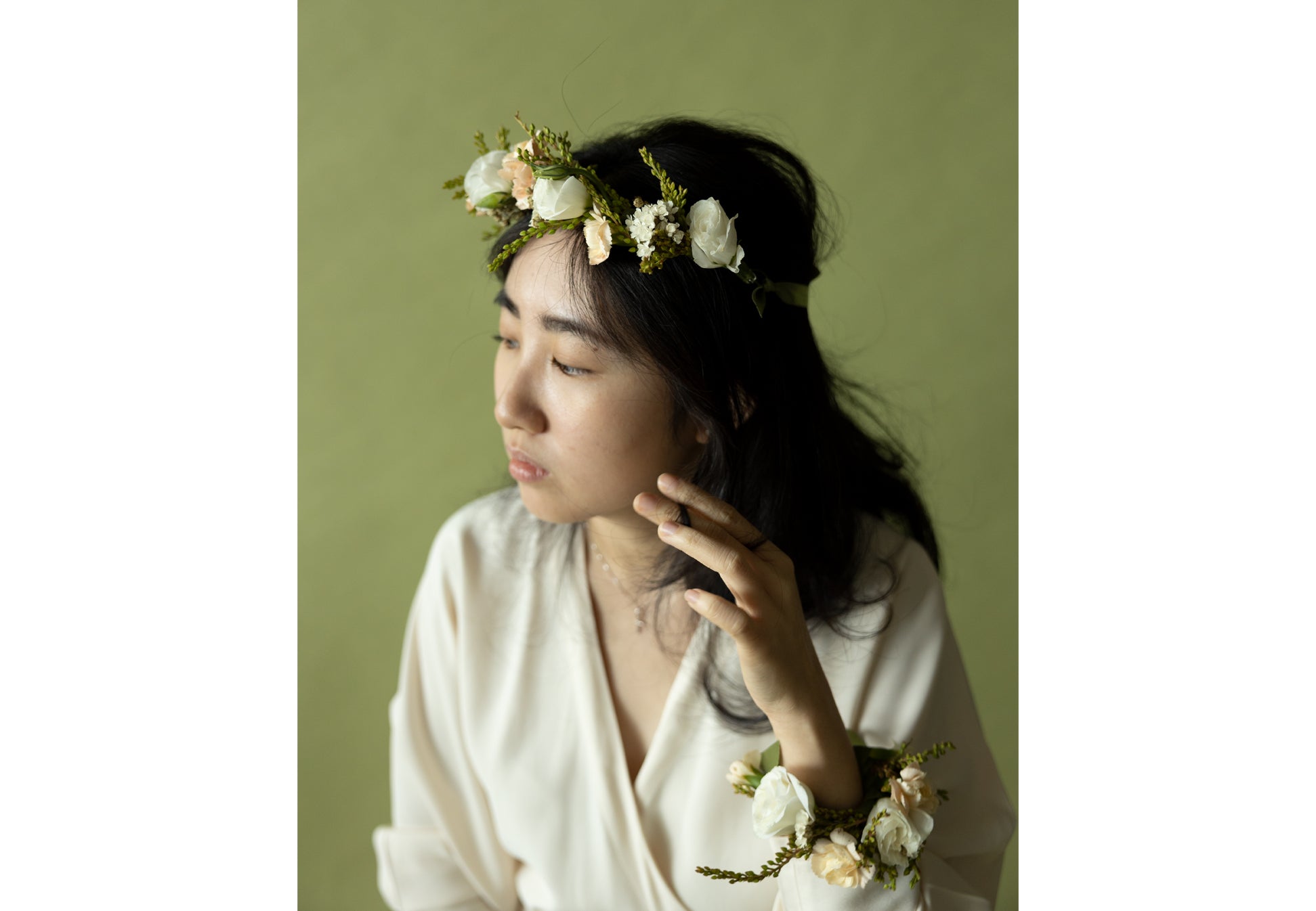 Floral Crown in Sissinghurst White