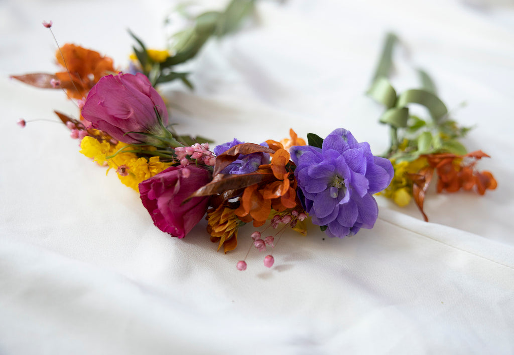 Floral Crown in Hidcote Brights 