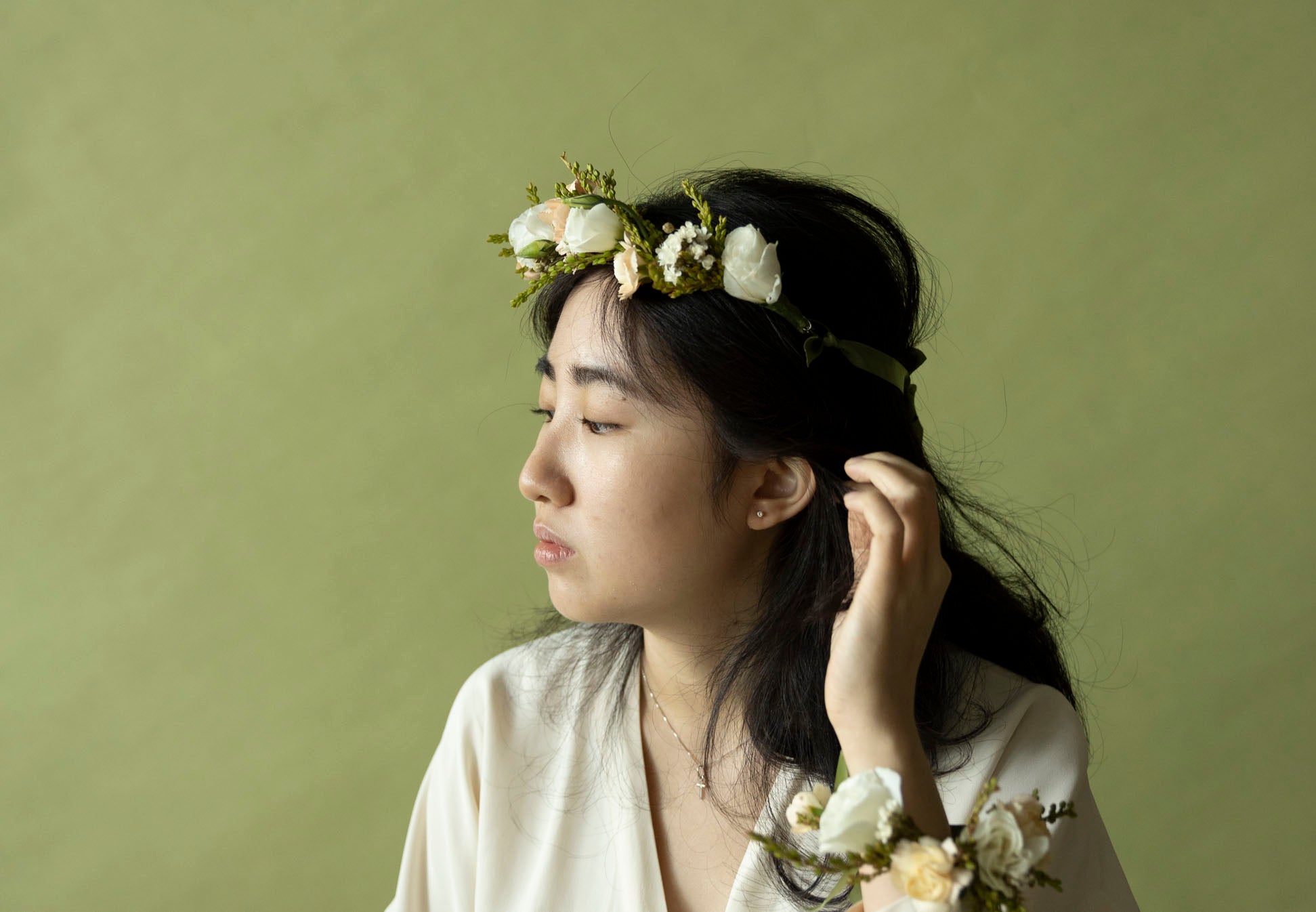 Floral Crown in Sissinghurst White