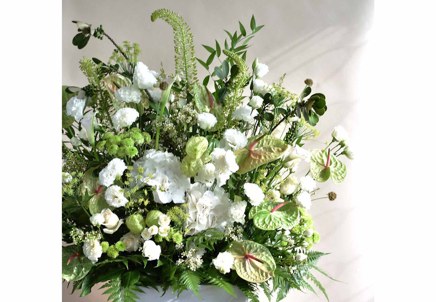 Condolence Floral Stands by Charlotte Puxley Flowers