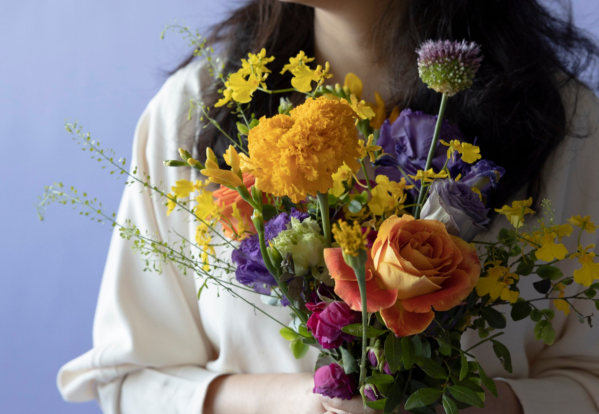 A Bridal Bouquet in Hidcote Brights