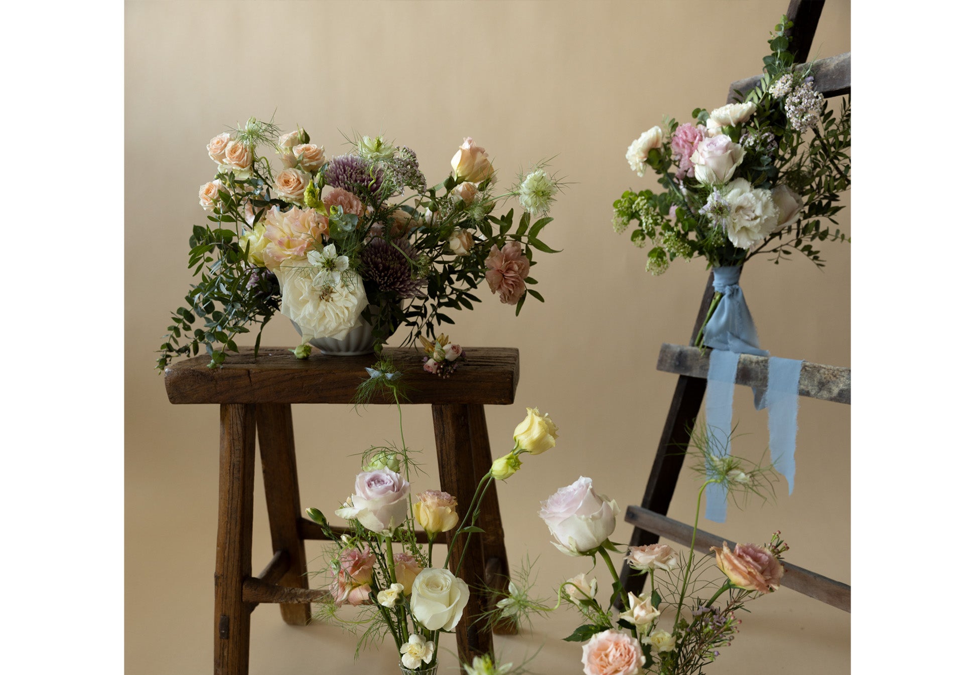 Low Table Centrepiece in Great Dixter Pastels Collection