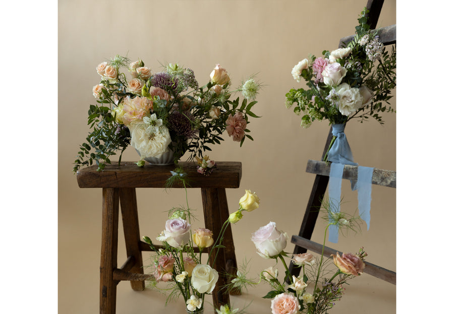 Low Table Centrepiece in Great Dixter Pastels Collection