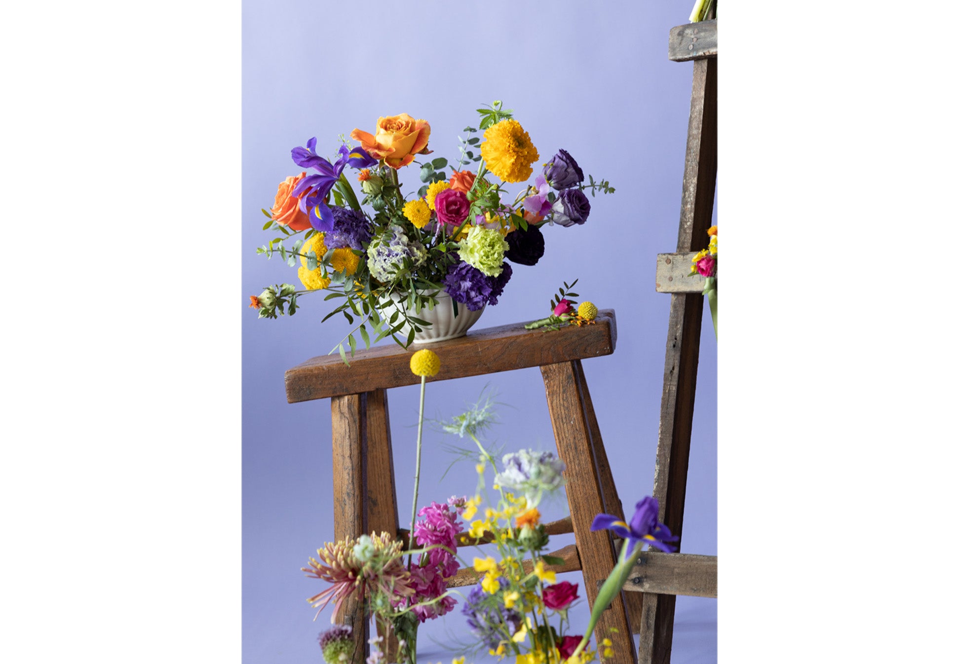 Low Table Centrepiece in Hidcote Brights Collection