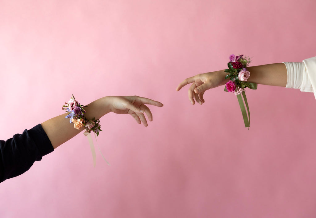Wrist Corsages Hampton Court Reds 
